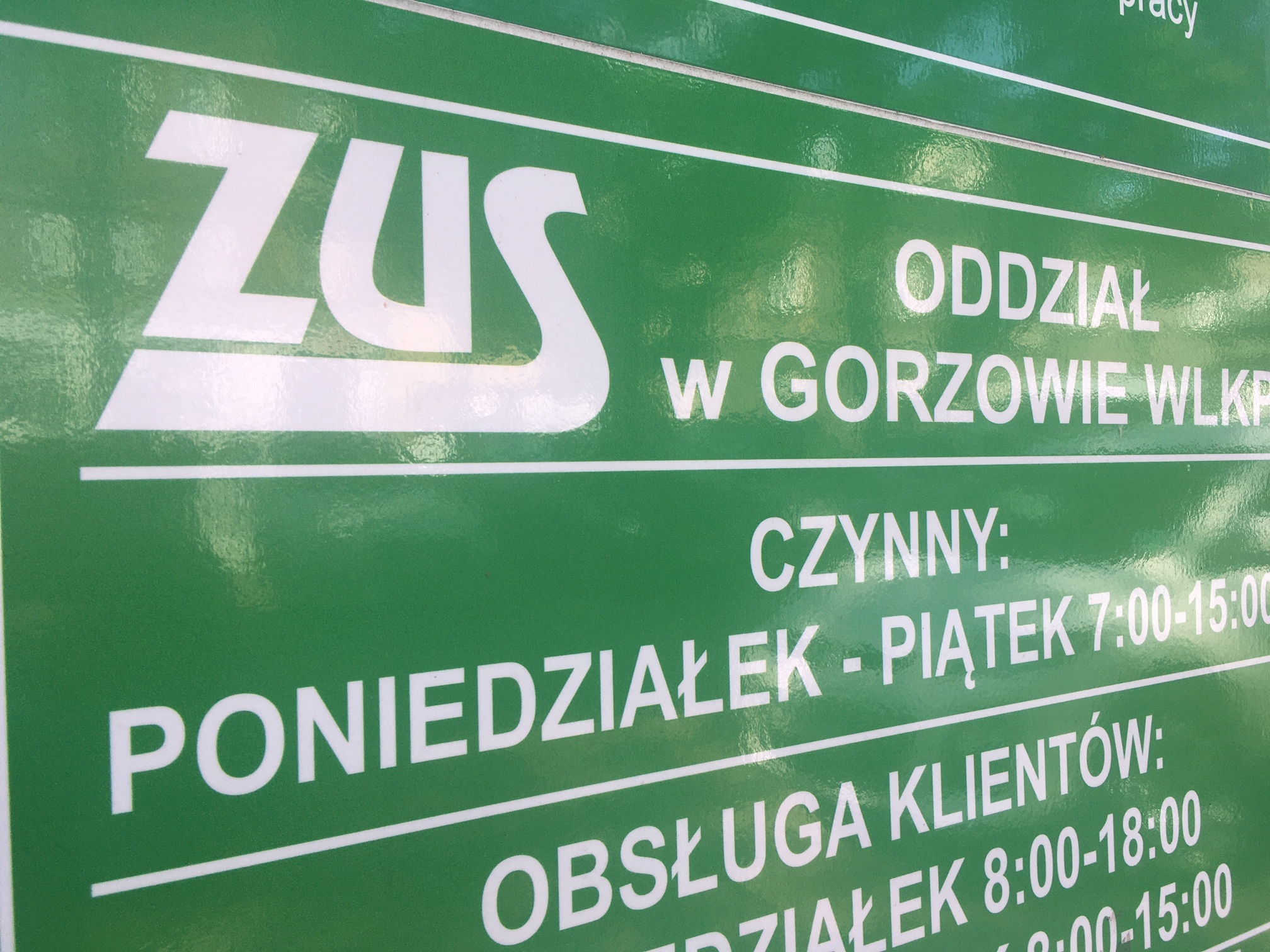 ZUS w Gorzowie - instalacja pętli indukcyjnych na sali obsługi klienta